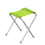 Tabouret pliable en métal couleur
