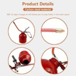 Burette à huile 500cl rouge/jaune  BUR00013 – Image 3