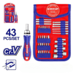 Jeu Tournevis Cliquet 43pcs EBST04302 Emtop – Kit Pro