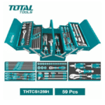 Caisse à Outils 59 Pièces Total THTCS12591 Polyvalente