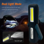 Lampe Torche Rechargeable  300 lum 3W  3-5 heures YAE4013 HonestPro – Image 3