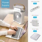 Mini Ventilateur et refroidisseur L'air humide et parfumé USB Rechargeable 10W – Image 2