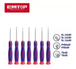 Jeu Tournevis Précision 7pcs Emtop – Image 3