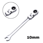 Clé mixte à cliquet articulé 10mm 180° Ding Qi – Polyvalente Pro