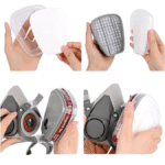 Masque respiratoire + lunettes TOOLS ABDO – 2 filtres TA011765 – Image 2