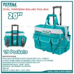 Sac à Outils Roulant 20" Total THRRTB2012 – Image 2