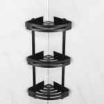 Étagère d’Angle 3 Étages Noire SAN-WATER Pratique – Image 2