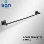 Porte-serviette aluminium gris 8497-G SAN-WATER