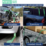 Ceinture câblage cliquet 2x10m vert Emcom – Arrimage - الصورة 2