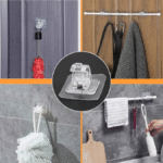 Support Tringle Transparent Adhésif