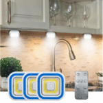 3 Spots LED multifonctions Sans Fil à Piles avec Télécommande