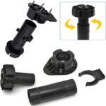 Kit Socle Meuble Réglable 15 cm Plastique Noir – Image 2