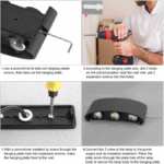 Applique Murale LED Noir 3 Lampes 6W 6500K 3 Positions – Image 2