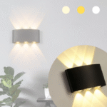 Applique Murale LED Noir 3 Lampes 6W 6500K 3 Positions