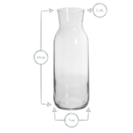CARAFE EN VERRE AVEC COUVERCLE 1.21L GLASS ART - Image 3 - SOGEDIM Market