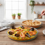 PLAT AU FOUR ROND EN VERRE 2PCS BYS - Image 1 - SOGEDIM Market