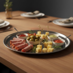 plateau rond - PLATEAU ROND EN INOX 55CM INDIA 769-20 - SOGEDIM Market