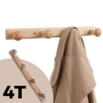 porte manteau - PORTE MANTEAU BOIS 4 T HTR - SOGEDIM Market