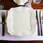 assiette plat - ASSIETTE PLAT CARRE 20CM YOUSRA MENAGE - SOGEDIM Market