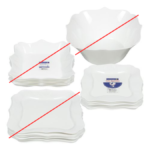 ASSIETTE PLAT CARRE 20CM YOUSRA MENAGE - Image 2 - SOGEDIM Market