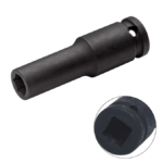 DOUILLE LONG 11MM  1/2" NOIR