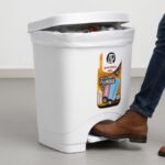 POUBELLE A PEDALE 25L BLANC AZIZA PLAST - Image 1 - SOGEDIM Market