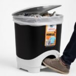 POUBELLE A PEDALE 25L NOIR AZIZA PLAST - Image 1 - SOGEDIM Market