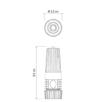 RACCORD D'ARROSAGE 1/2" TRAMONTINA – Image 2