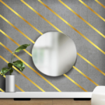 BANDE ADHESIVE MUR DOREE MM – Image 3