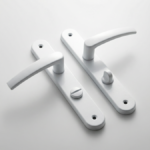 ensemble poignee - ENSEMBLE POIGNEE WC ALUM BLANC GEVISS - SOGEDIM Market