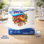 SERVIETTE EN PAPIER 32.5X32.5CM 30PCS PERLA