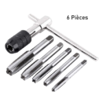 KIT DE TARAUDS AVEC BRAS 6PCS SURE BILT