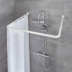 TRINGLE DE DOUCHE ROND BLANC 3 BARRES FIRLA - Image 1 - SOGEDIM Market