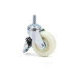 ROUE PIVOT. A TIGE 100 + FRN BLANC