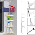 ETAGERE DE COIN SALLE DE BAIN TELECOPIQUE 4ETA SP PLAST – Image 3