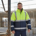 VESTE IMPERMEABLE CATAPHOTE VERT BLEU