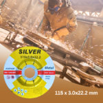 DISQUE A COUPE METAL 115X3X22.23 SILVER