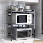 SUPPORT MICRO ONDE 2 ETAGES METAL