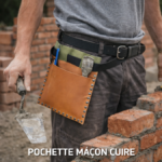 POCHETTE MAÇON CUIRE