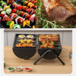 barbecue fumoir - BARBECUE FUMOIR PORTABLE 2 GRILLE 2 BASSIN IMP - SOGEDIM Market Algérie