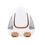 PORTE SAVON LIQUIDE DOUBLE BLANC BRONZE – Image 2