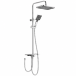 COLONNE DE DOUCHE ROND ET CARRE CHROME XIN GTAO