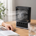 mini ventilateur - MINI VENTILATEUR A TABLE REVHARGEABLE 4.5W AIR COOLER FAN - SOGEDIM Market Algérie