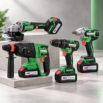 KIT PERFORATEUR VISSEUSE BOULONNEUSE TRONCONNEUSE 4N1 ET 4BATTERIE BOSSE PRO