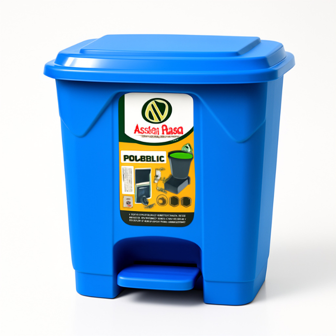 poubelle a - POUBELLE A PEDALE 40L BLEU AZIZA PLAST - SOGEDIM Market Algérie