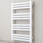 SECHE SERVIETTE ALUMINIUM BLANCHE 120/50 VASIO – Image 2