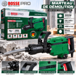 MARTEAU PIQUEUR 45J 1650W/65MM BOSSE PRO