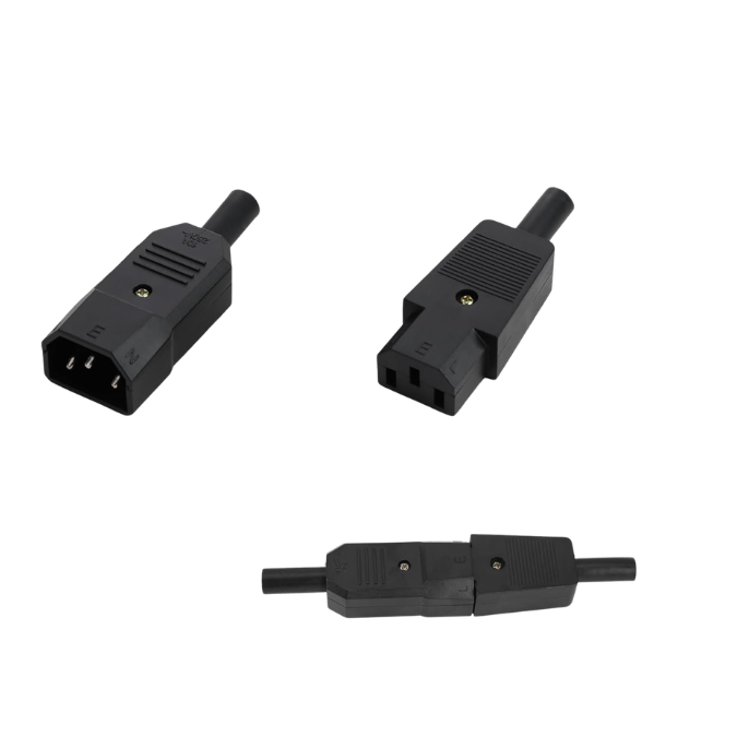 CONNECTEUR DE PRISE D'ALIMENTATION MAL C13 (IEC320) FEMELLE C14 250V - Image 1 - SOGEDIM Market